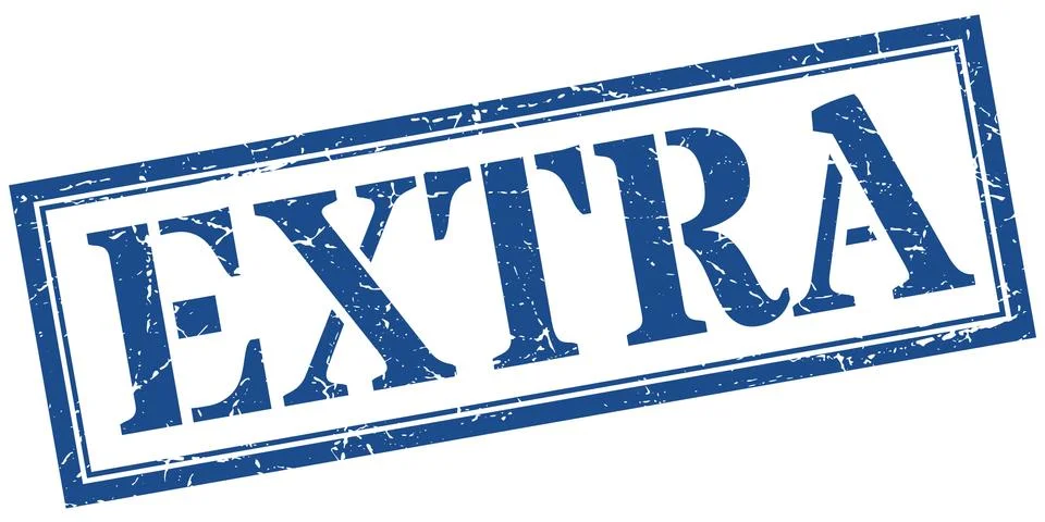 Extra stamp. extra square grunge sign. extra Stock Illustration
