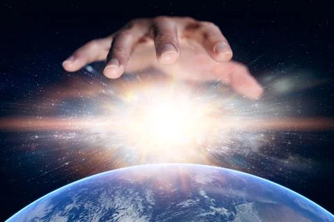 Extra Terrestrial Invasion Concept. Alien visitors, Intruder from another p.. Stock Photos