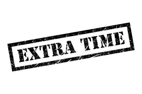Extra time stamp symbol, label sticker sign button, text banner vector illust 스톡 일러스트