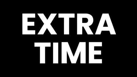 EXTRA TIME - TEXT DISPLAY ANIMATION Stock Footage 277591372