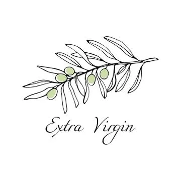 Extra virgin oil emblem Stock Illustration