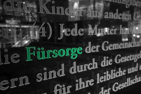 Extract from the german basic law, berlin mitte, germany 写真素材