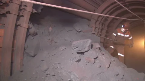 Extracting ore miner Stock Footage 58007129