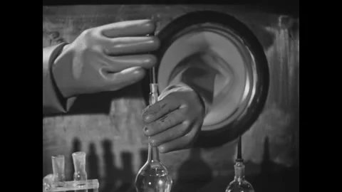 Extraction of artificial radioactive elements. 1960s Stock-Footage 296070166