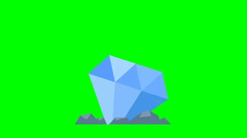 Extraction diamonds. Each facet of a large diamond shimmers in the rays of light Stock Footage 270220117