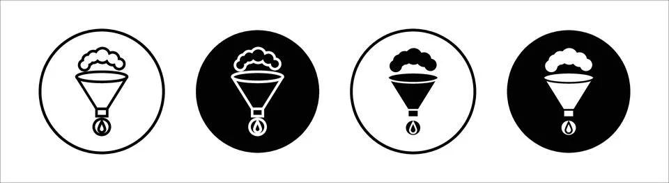 Extraction flat line icon set. Extraction Thin line illustration vector Stock Illustration