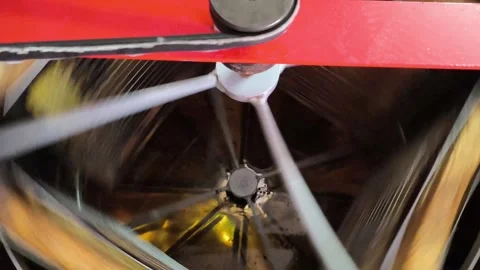Extraction of honey from frames. Manual honey extractor. Close-up Stock Footage 319499056