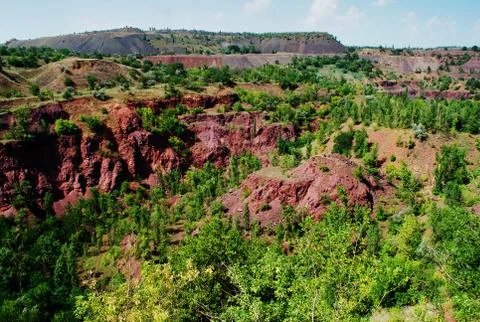 Extraction of iron ore Stock Photos