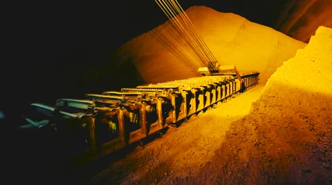 Extraction of potassium mine Video stock 56364410