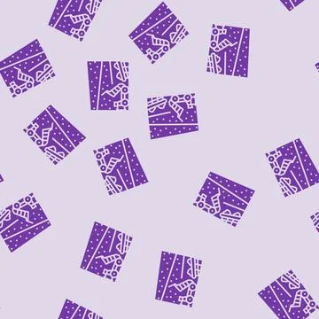 Extraction process mining glyph seamless pattern Stock Illustration