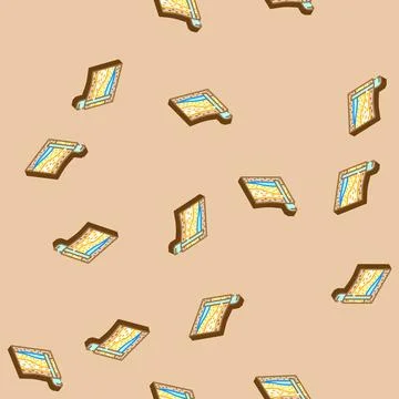 Extraction process mining isometric icon seamless pattern Illustrazione stock