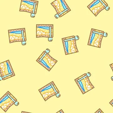 Extraction process mining vector seamless pattern Illustrazione stock