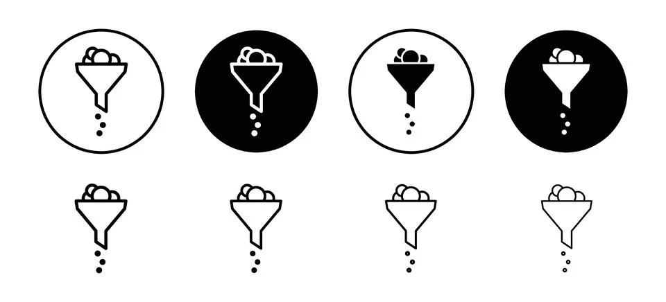 Extraction vector icon set collection. Extraction Outline flat Icon. Stock Illustration