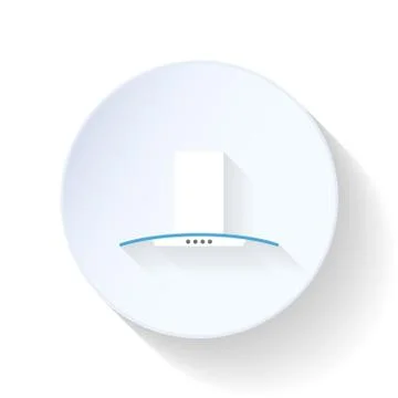 Extractor hood flat icon Illustrazione stock