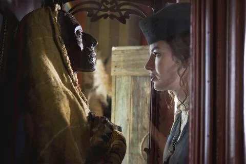  The Extraordinary Adventures of Adele Blanc-Sec - filmstill Louise Bourgo... Stock Photos