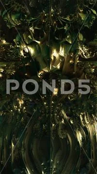 Extraordinary fractal artwork abstract thorny structures in hires Stock Illustration