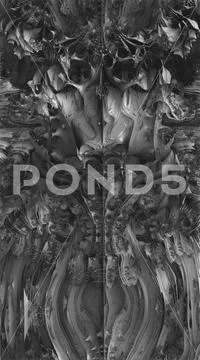 Extraordinary fractal artwork abstract thorny structures in hires Stock Illustration