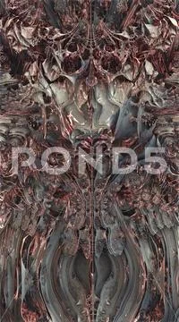 Extraordinary fractal artwork abstract thorny structures in hires Stock Illustration