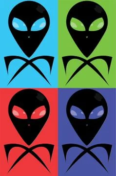 Extrarestrial jolly roger Ilustración de archivo