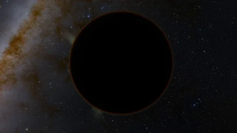 Extrasolar Kepler Planet Eclipse with Giant Alien Sun Stock Footage 84952516
