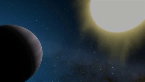 Extrasolar Kepler Planet Hot Jupiter Gas Giant Stock Footage 84952747