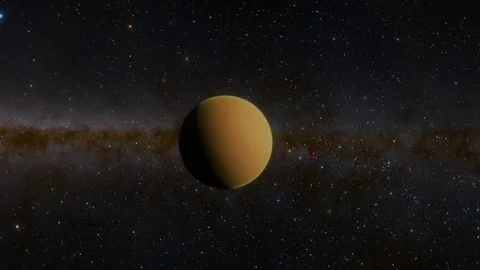 Extrasolar Kepler Planet Orange World Video stock 84954333