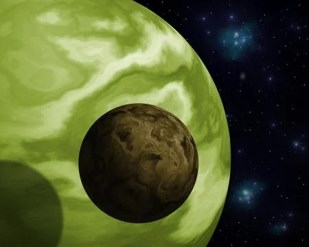 Extrasolar Planet Illustrazione stock