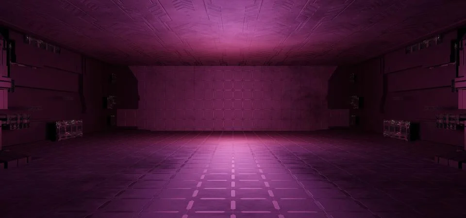 Extraterrestrial Digital Future Spaceship Solid Metallic Red Brown Colors Abs Иллюстрация