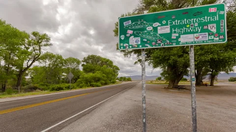 Extraterrestrial Highway State Route 375 库存影片 52011035