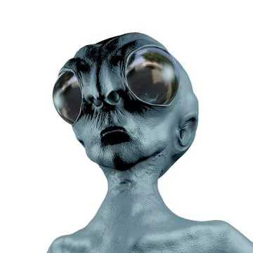 Extraterrestrial humanoid creature Stock Illustration