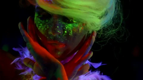 extravagant mysterious image with using ... | Stock Video | Pond5