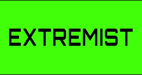 Extreamist text green screen, masked glitched effect. Stock Footage 132617659