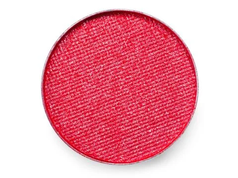 Extremal close-up of red eye shadow Foto stock