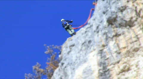 Extreme Bungee Jumper Stockbeeldmateriaal 852978
