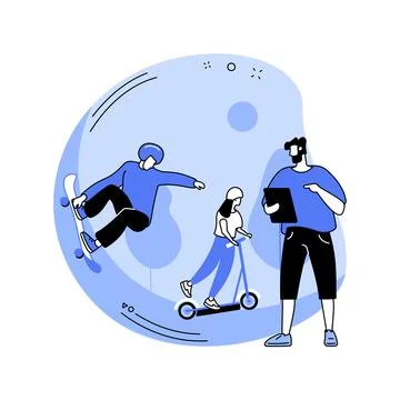 Extreme camp abstract concept vector illustration. Stockillustratie