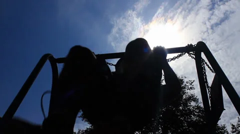 Extreme Chin-ups Stock Footage 30368873