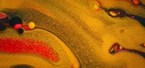 Extreme Close-up Abstract Fluid Effect – Super Slow Motion Background Video stock 316404460