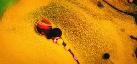 Extreme Close-up Abstract Fluid Effect – Super Slow Motion Background Video stock 316404506