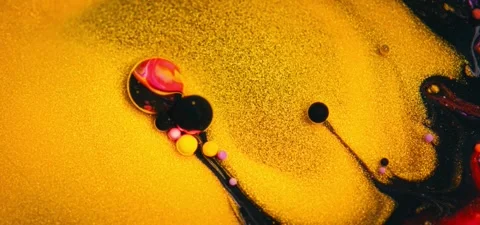 Extreme Close-up Abstract Fluid Effect – Super Slow Motion Background Video stock 316404529