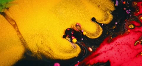 Extreme Close-up Abstract Fluid Effect – Super Slow Motion Background Video stock 316404606