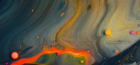 Extreme Close-up Abstract Fluid Effect – Super Slow Motion Background Video stock 316404793