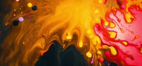 Extreme Close-up Abstract Fluid Effect – Super Slow Motion Background Video stock 316404822