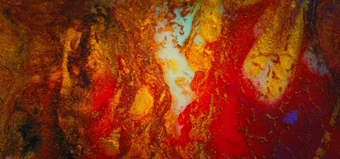 Extreme Close-up Abstract Fluid Effect – Super Slow Motion Background 動画素材 316405526