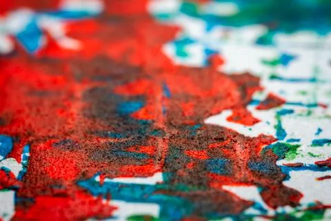 Extreme close up of acrylic paint texture Illustration
