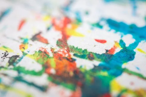 Extreme close up of acrylic paint texture Stock Photos