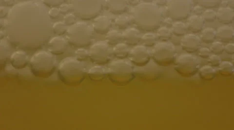 Extreme Close up of beer bubbles Stock Footage 45920944