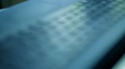 Extreme close up of black keyboard Stock Footage 64217648