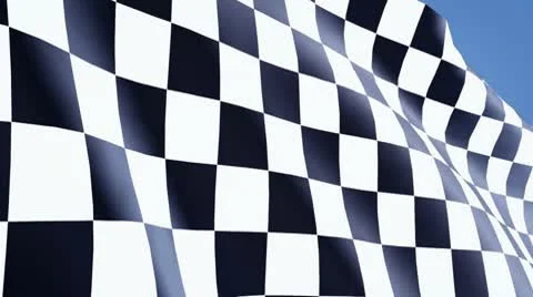 Extreme close up checkered flag Stock Footage 10578684