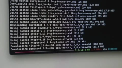 Extreme close-up cinematic shot of computer code displayed on a screen Stock Footage 333933903