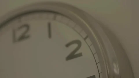 Extreme close-up of clock Vídeos de archivo 334050113